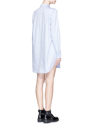 Back View - Click To Enlarge - T BY ALEXANDER WANG - Point collar cotton poplin shirt dress