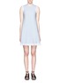 Main View - Click To Enlarge - T BY ALEXANDER WANG - Frayed burlap sleeveless A-line dress
