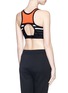 Back View - Click To Enlarge - T BY ALEXANDER WANG - Stripe stretch jersey sports bra