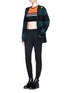 Figure View - Click To Enlarge - T BY ALEXANDER WANG - Stripe stretch jersey sports bra