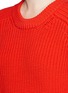 Detail View - Click To Enlarge - T BY ALEXANDER WANG - Oversize cotton blend cable knit sweater
