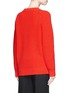 Back View - Click To Enlarge - T BY ALEXANDER WANG - Oversize cotton blend cable knit sweater