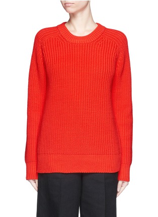 Main View - Click To Enlarge - T BY ALEXANDER WANG - Oversize cotton blend cable knit sweater