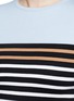 Detail View - Click To Enlarge - T BY ALEXANDER WANG - Engineer stripe cropped long sleeve T-shirt
