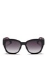 Main View - Click To Enlarge - TOMS ACCESSORIES - 'Audrina' square D-frame matte acetate sunglasses