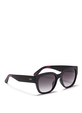 Figure View - Click To Enlarge - TOMS ACCESSORIES - 'Audrina' square D-frame matte acetate sunglasses