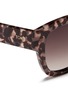 Detail View - Click To Enlarge - TOMS ACCESSORIES - 'Audrina' round cat eye tortoiseshell acetate sunglasses