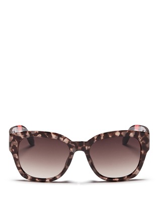 Main View - Click To Enlarge - TOMS ACCESSORIES - 'Audrina' round cat eye tortoiseshell acetate sunglasses