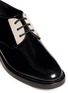 Detail View - Click To Enlarge - FABIO RUSCONI - Metal plate leather Oxfords