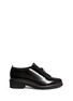 Main View - Click To Enlarge - FABIO RUSCONI - Brushed leather kiltie Oxfords