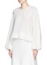 Front View - Click To Enlarge - ELLERY - 'Tarot' voluminous sleeve crepe blouse