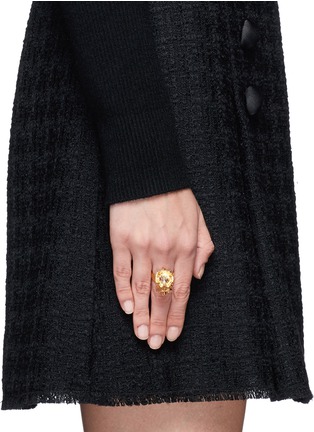 Figure View - Click To Enlarge - ALEXANDER MCQUEEN - King skull ring