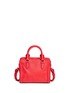 Back View - Click To Enlarge - ALEXANDER MCQUEEN - 'Padlock' mini leather tote