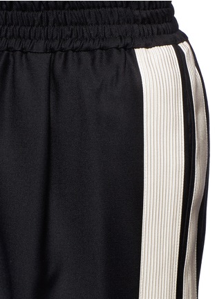 Detail View - Click To Enlarge - LANVIN - Corded ribbon stripe wool pants