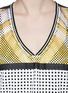 Detail View - Click To Enlarge - THE BUNNY JACKET - Lemon print mesh panel T-shirt