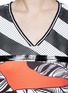 Detail View - Click To Enlarge - THE BUNNY JACKET - Feather print scuba jersey T-shirt