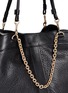 Detail View - Click To Enlarge - SEE BY CHLOÉ - 'Beki' medium grainy leather chain tote