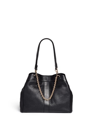 Back View - Click To Enlarge - SEE BY CHLOÉ - 'Beki' medium grainy leather chain tote