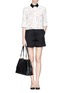 Figure View - Click To Enlarge - SEE BY CHLOÉ - 'Beki' medium grainy leather chain tote