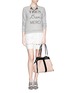 Figure View - Click To Enlarge - SEE BY CHLOÉ - 'Beki' medium grainy leather chain tote