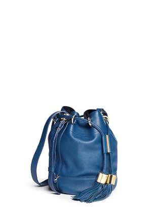 Front View - Click To Enlarge - SEE BY CHLOÉ - 'Vicki' small leather bucket bag