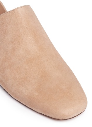 Detail View - Click To Enlarge - VINCE - 'Giorgia' square toe suede mules