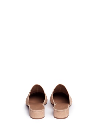 Back View - Click To Enlarge - VINCE - 'Giorgia' square toe suede mules