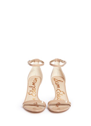 Front View - Click To Enlarge - SAM EDELMAN - 'Patti' faux patent leather sandals