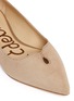 Detail View - Click To Enlarge - SAM EDELMAN - 'Ruby' keyhole vamp suede skimmer flats