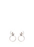 Main View - Click To Enlarge - MARIA BLACK - 'Saga Medi' swirl hoop sterling silver earrings