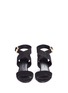 Front View - Click To Enlarge - STELLA LUNA - Turnlock D-ring ankle strap suede sandals