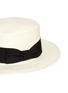 Detail View - Click To Enlarge - SENSI STUDIO - Ribbon bow toquilla straw boater hat