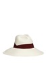 Main View - Click To Enlarge - SENSI STUDIO - Ribbon bow toquilla straw panama hat