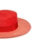 Detail View - Click To Enlarge - SENSI STUDIO - Chevron stripe toquilla straw boater hat