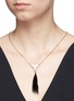 Figure View - Click To Enlarge - ANTON HEUNIS - Rabbit fur vintage stone drop necklace