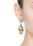Figure View - Click To Enlarge - ANTON HEUNIS - Swarovski crystal vintage stone pendant earrings