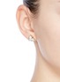 Figure View - Click To Enlarge - ANTON HEUNIS - Vintage stone asymmetric stud earrings