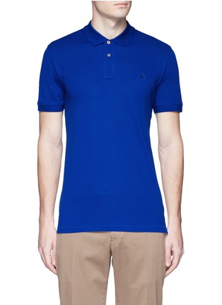 Main View - Click To Enlarge - PS PAUL SMITH - Slim fit logo embroidered polo shirt