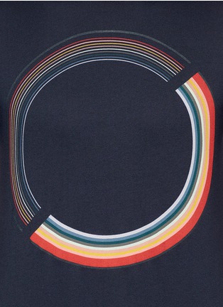 Detail View - Click To Enlarge - PS PAUL SMITH - Concentric circle print organic cotton T-shirt