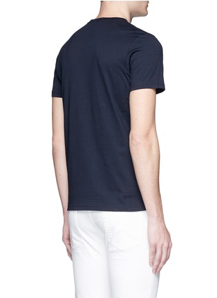 Back View - Click To Enlarge - PS PAUL SMITH - Concentric circle print organic cotton T-shirt