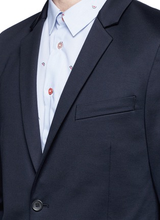 Detail View - Click To Enlarge - PS PAUL SMITH - Slim fit cotton jersey blazer