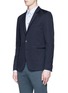 Front View - Click To Enlarge - PS PAUL SMITH - Slim fit cotton jersey blazer