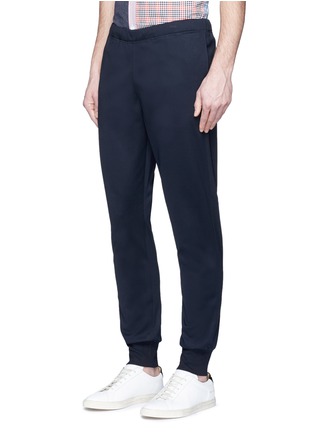 Front View - Click To Enlarge - PS PAUL SMITH - Slim fit cotton jersey jogging pants