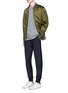 Figure View - Click To Enlarge - PS PAUL SMITH - Wool hopsack jogging pants
