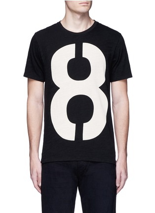 Main View - Click To Enlarge - RAG & BONE - Number print cotton T-shirt