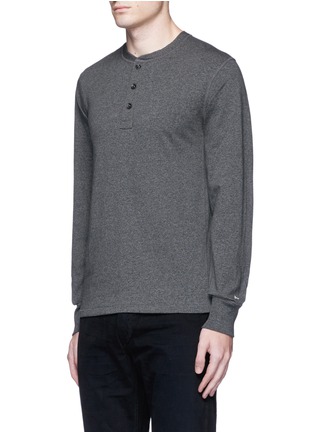 Front View - Click To Enlarge - RAG & BONE - 'Standard Issue' jersey Henley shirt