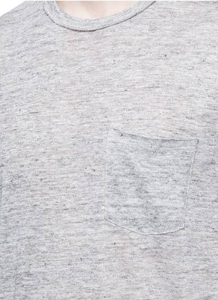 Detail View - Click To Enlarge - RAG & BONE - 'Owen' chest pocket linen T-shirt