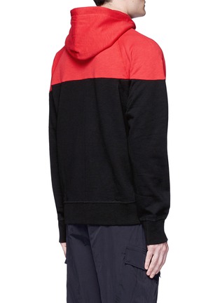 Back View - Click To Enlarge - RAG & BONE - 'Precision' colourblock zip hoodie