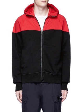 Main View - Click To Enlarge - RAG & BONE - 'Precision' colourblock zip hoodie