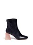 Main View - Click To Enlarge - ELLERY - 'Sacred' Perspex dome heel leather boots